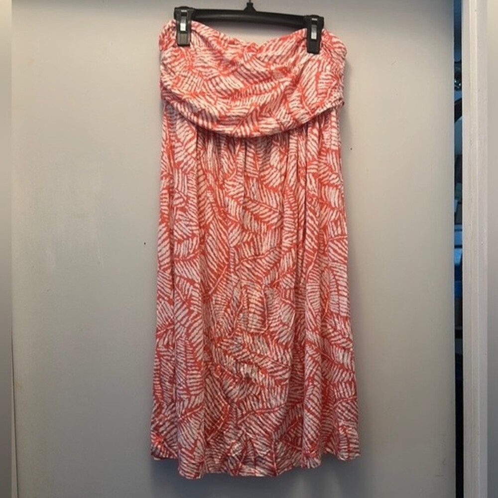 Hourglass Lilly Strapless Beachy Hippie Short Mini Dress. Size Medium Large